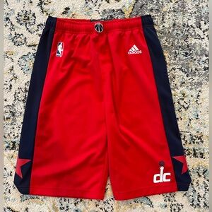 Adidas NBA Washington Wizards Youth XL 18/20 Red Athletic Shorts